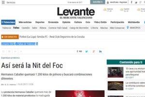 Hermanos caballer en el periodico Levante